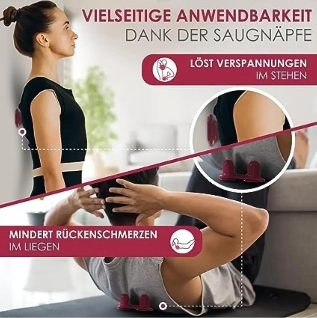 CHIROGUN® Duo Triggerpunkt Drücker mit Saugnapf