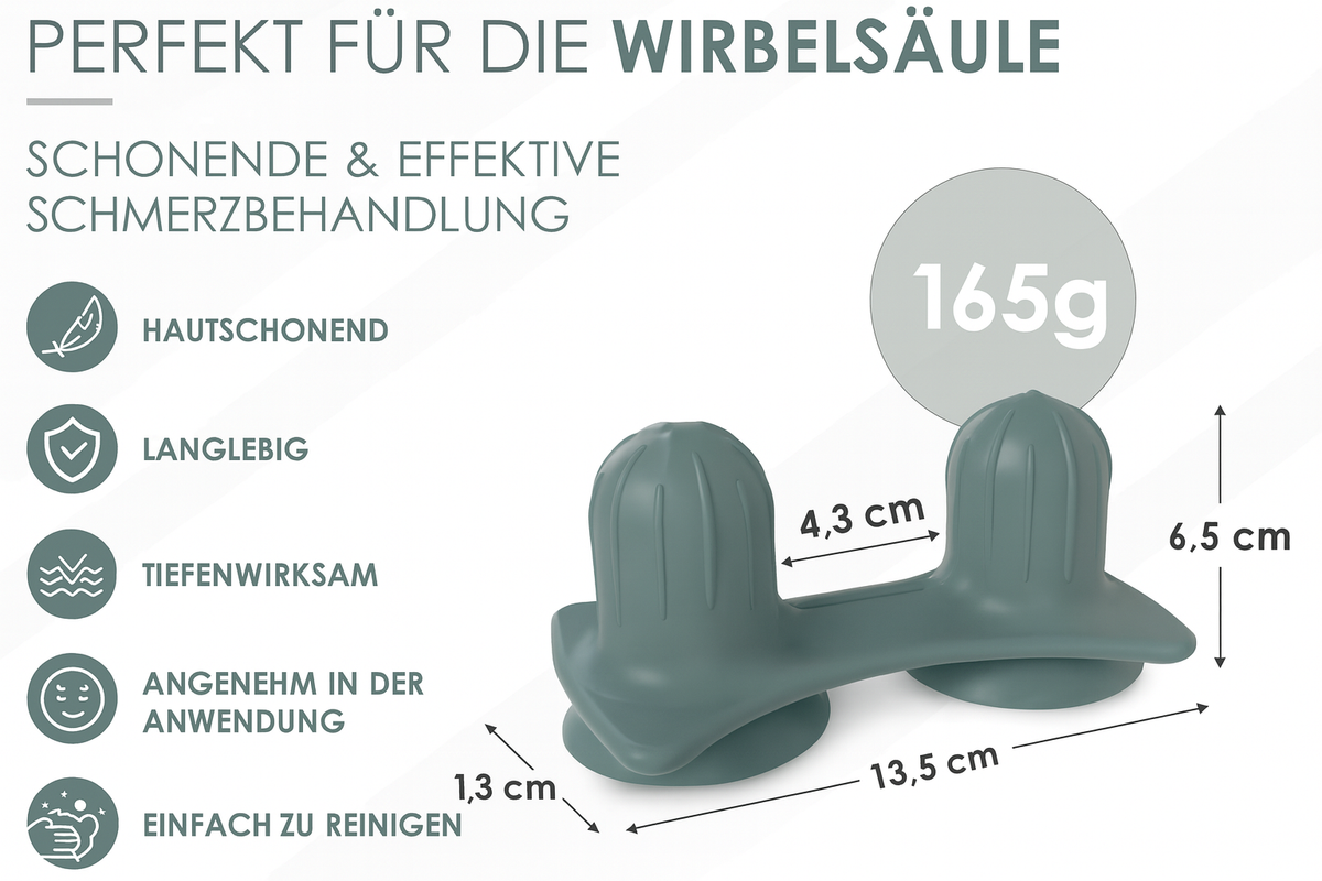 CHIROGUN® Duo Triggerpunkt Drücker mit Saugnapf