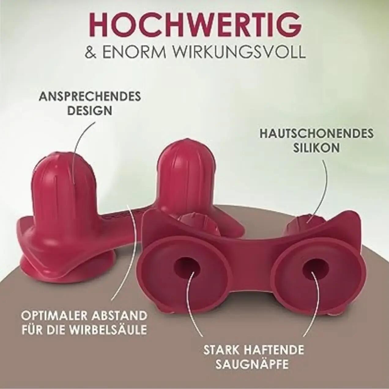 CHIROGUN® Duo Triggerpunkt Drücker mit Saugnapf