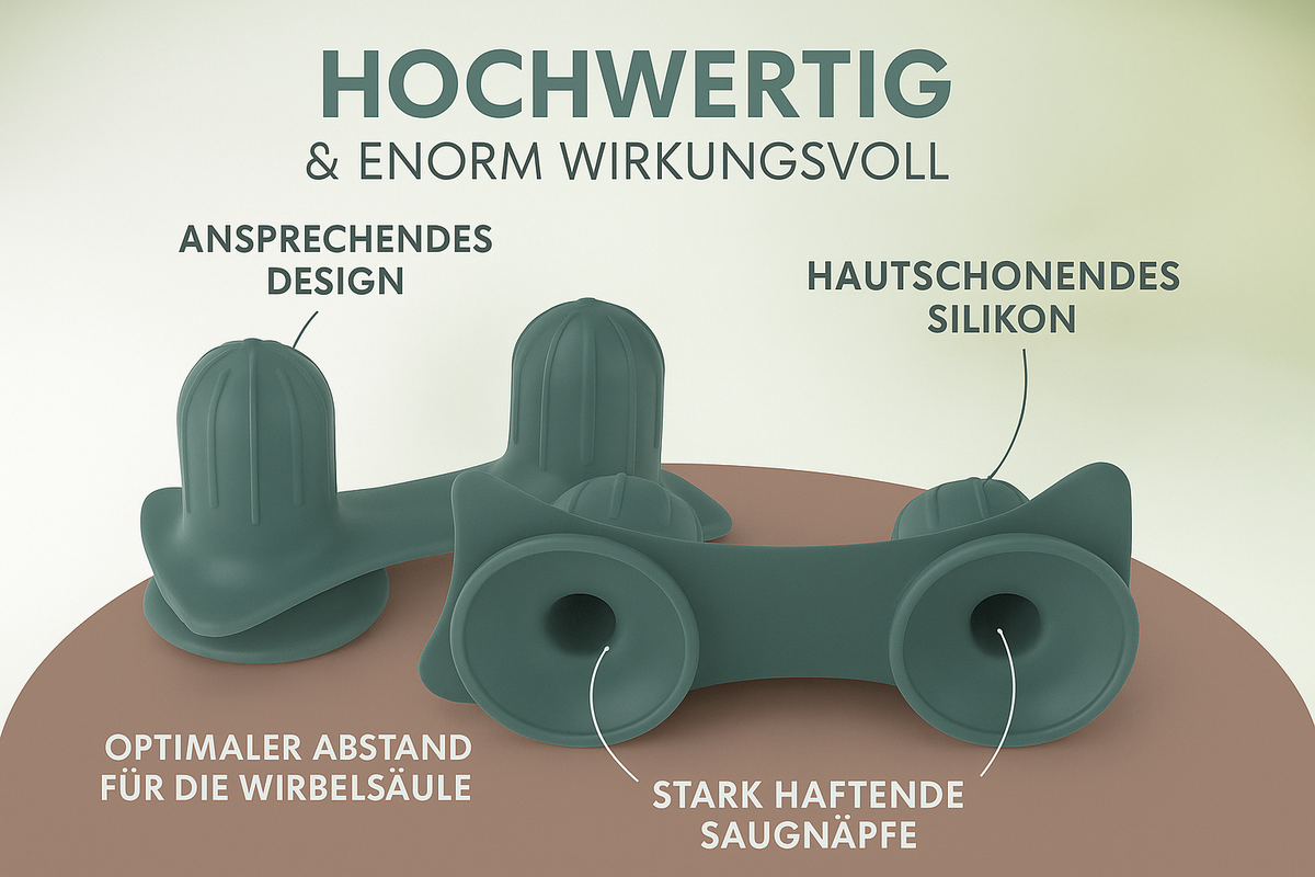 CHIROGUN® Duo Triggerpunkt Drücker mit Saugnapf