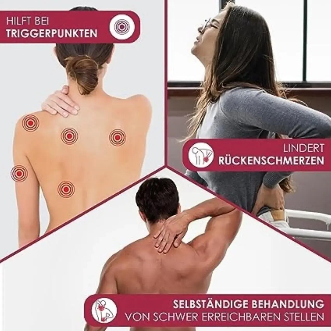 CHIROGUN® Duo Triggerpunkt Drücker mit Saugnapf