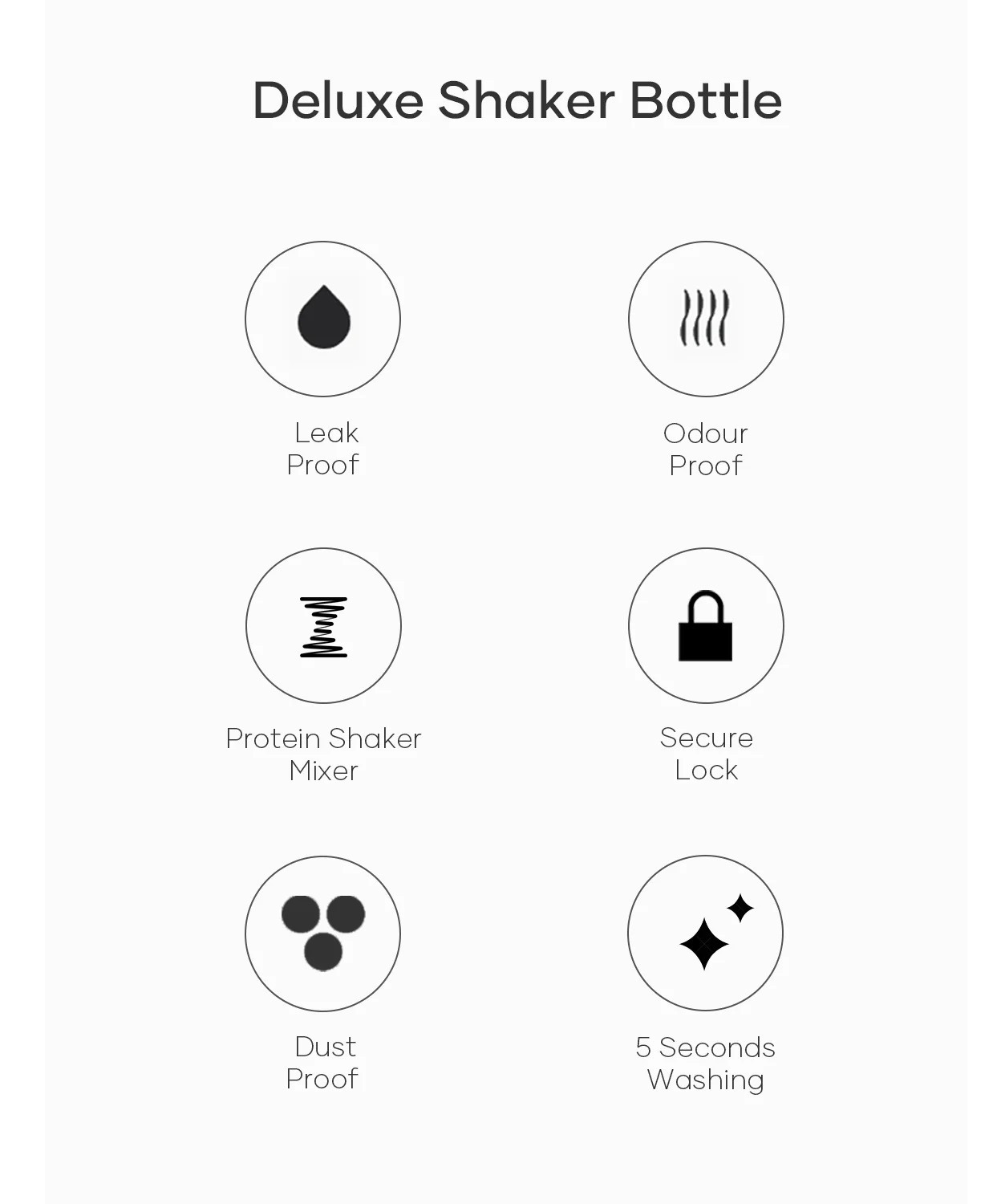 O`Yeet Shaker Bottle S2 - 700 ml, Schwarz