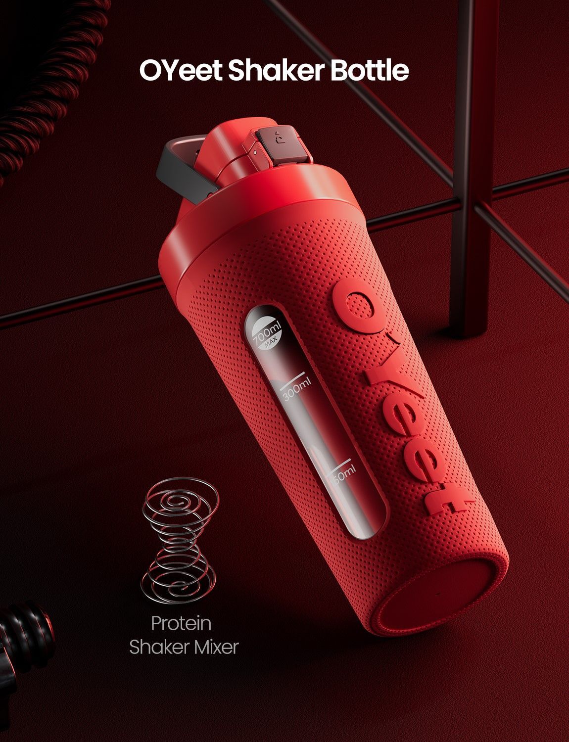 O`Yeet Shaker Bottle S2 - 700 ml, Rot